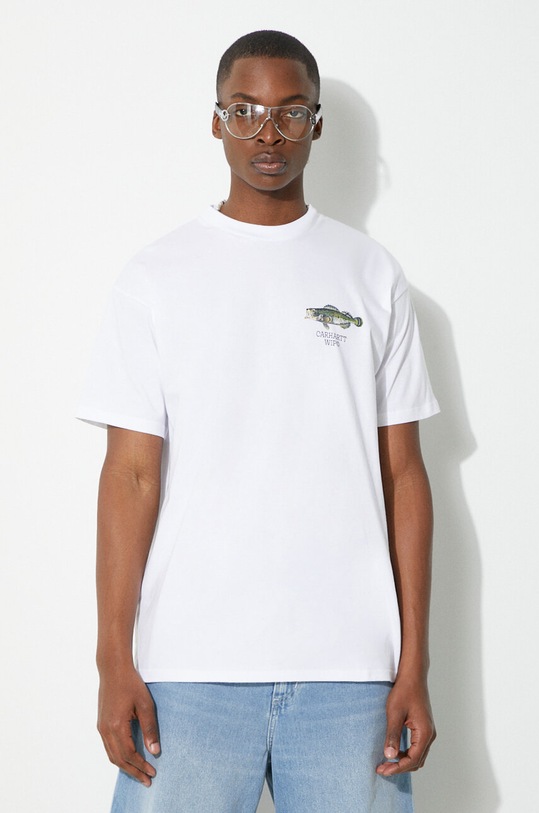 Clothing Carhartt WIP cotton t-shirt S/S Fish T-Shirt I033120.02XX white