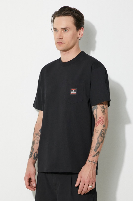 Carhartt WIP cotton t-shirt S/S Field Pocket T-Shirt black I033265.89XX