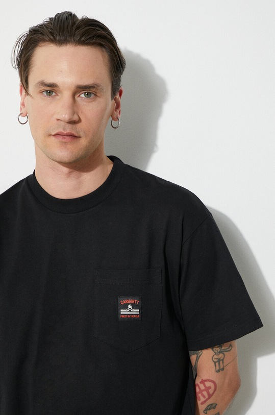 Carhartt WIP cotton t-shirt S/S Field Pocket T-Shirt I033265.89XX black