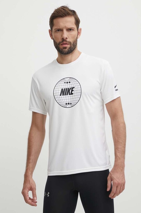 Μπλουζάκι προπόνησης Nike Lead Line λευκό NESSE476