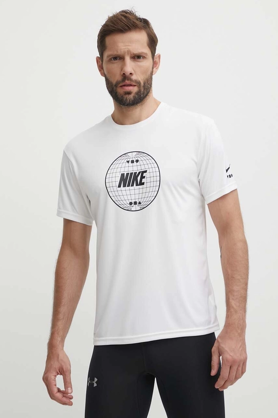 Tréningové tričko Nike Lead Line biela NESSE476