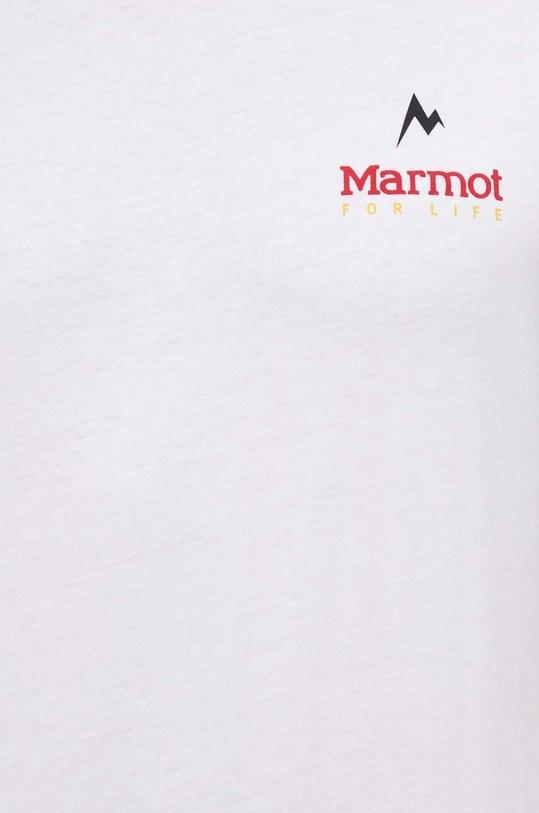Marmot t-shirt sportowy Marmot For Life M15345 biały