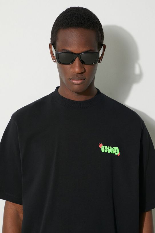 Памучна тениска Marcelo Burlon Solsticio Over CMAA054S24JER0071050 черен