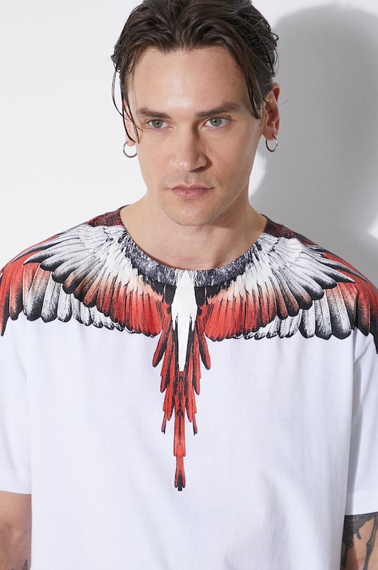 Бавовняна футболка Marcelo Burlon Icon Wings Basic CMAA056S24JER0010125 білий