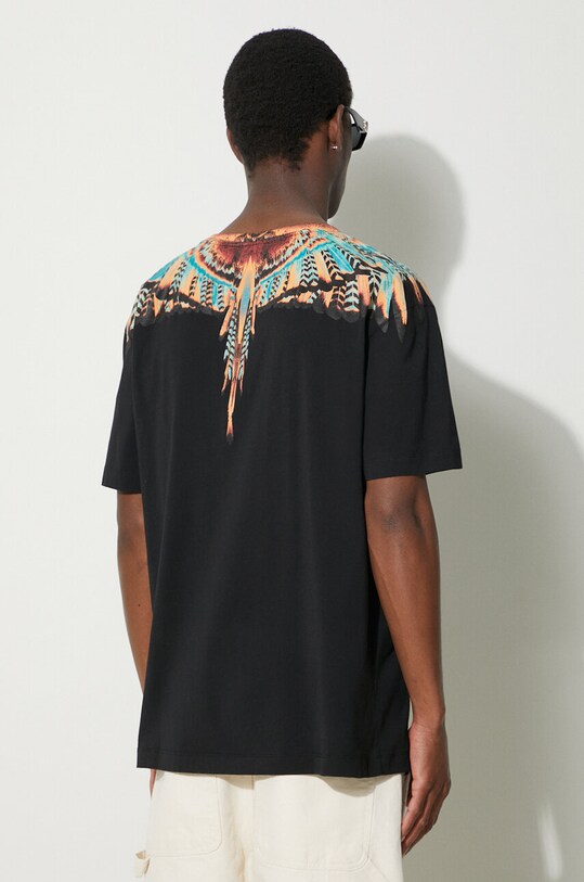 Oblečenie Bavlnené tričko Marcelo Burlon Grizzly Wings Basic CMAA056S24JER0021020 čierna