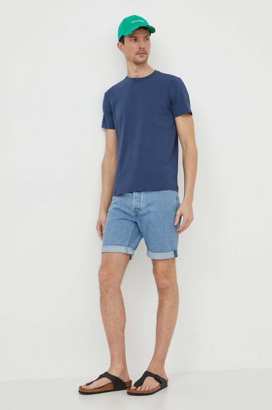 Tričko Geox M4510K-T3098 M T-SHIRT M4510K.T3098.F4070 modrá SS24