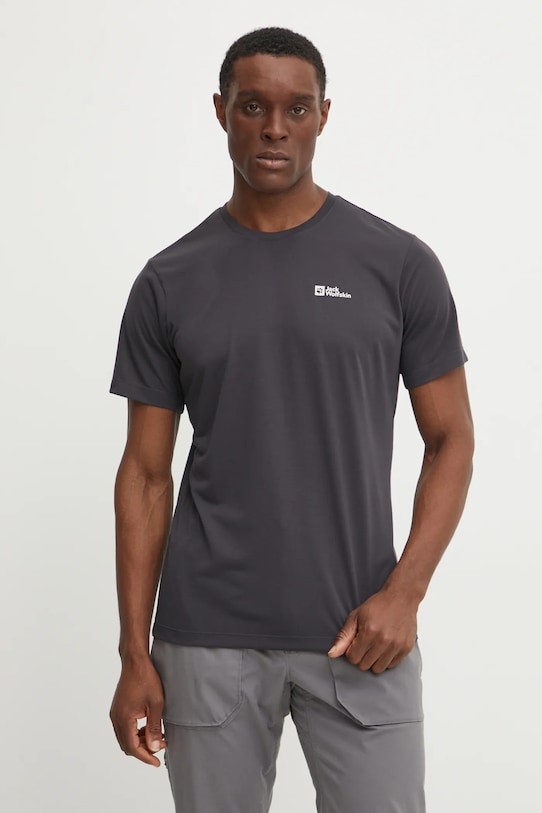 Jack Wolfskin t-shirt sportowy Vonnan regular szary 1809951