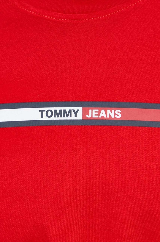 Tommy Jeans t-shirt bawełniany czerwony DM0DM13509