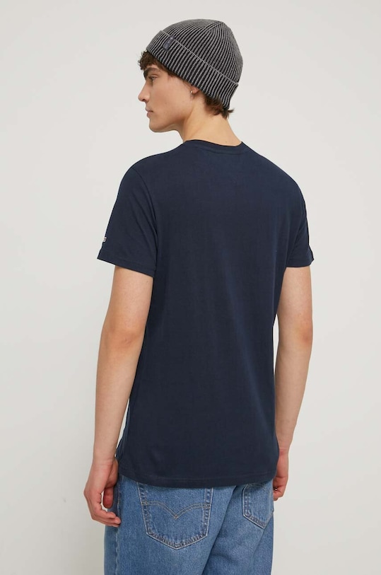 Odzież Tommy Jeans t-shirt bawełniany DM0DM13509 granatowy