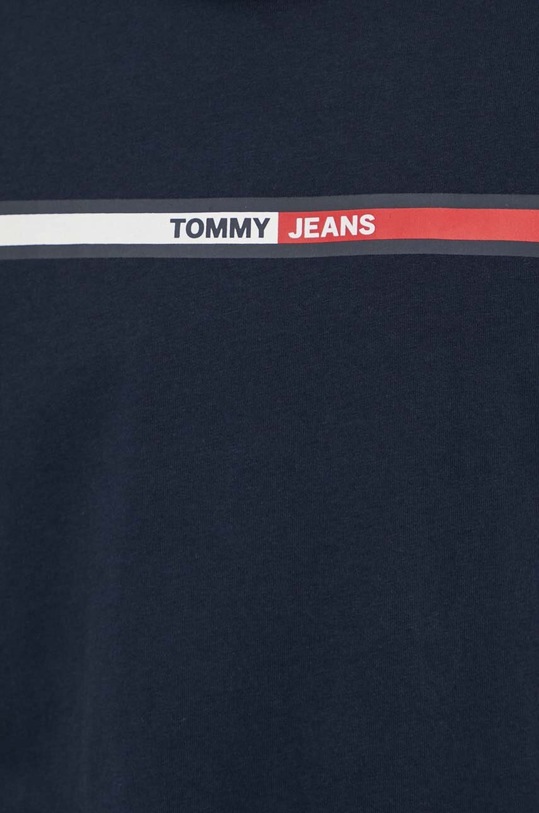 Bavlněné tričko Tommy Jeans DM0DM13509 námořnická modř