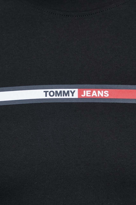 Tommy Jeans pamut póló fekete DM0DM13509