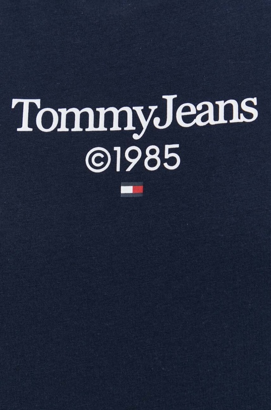 Bavlněné tričko Tommy Jeans DM0DM18569 námořnická modř