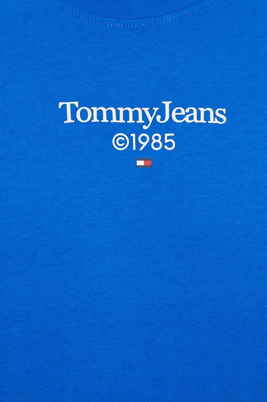 Бавовняна футболка Tommy Jeans блакитний DM0DM18569