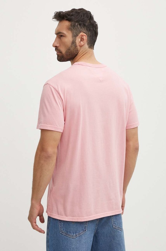 Odzież Tommy Jeans t-shirt bawełniany DM0DM18912 różowy