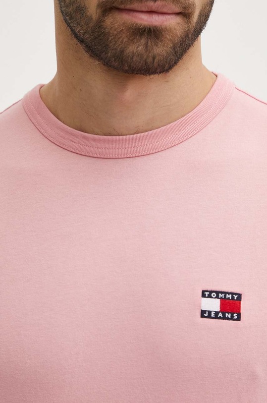 Tommy Jeans t-shirt bawełniany różowy DM0DM18912