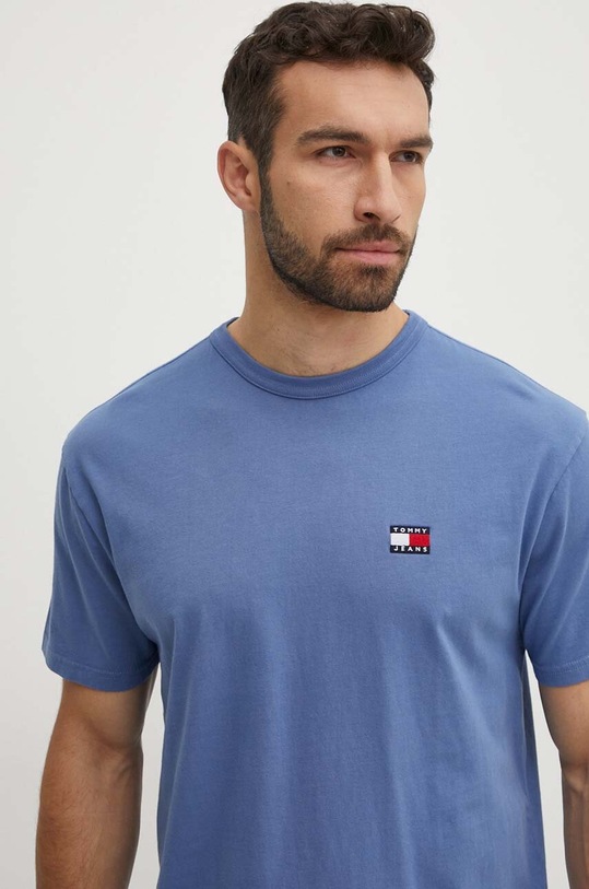 Odzież Tommy Jeans t-shirt bawełniany DM0DM18912 niebieski