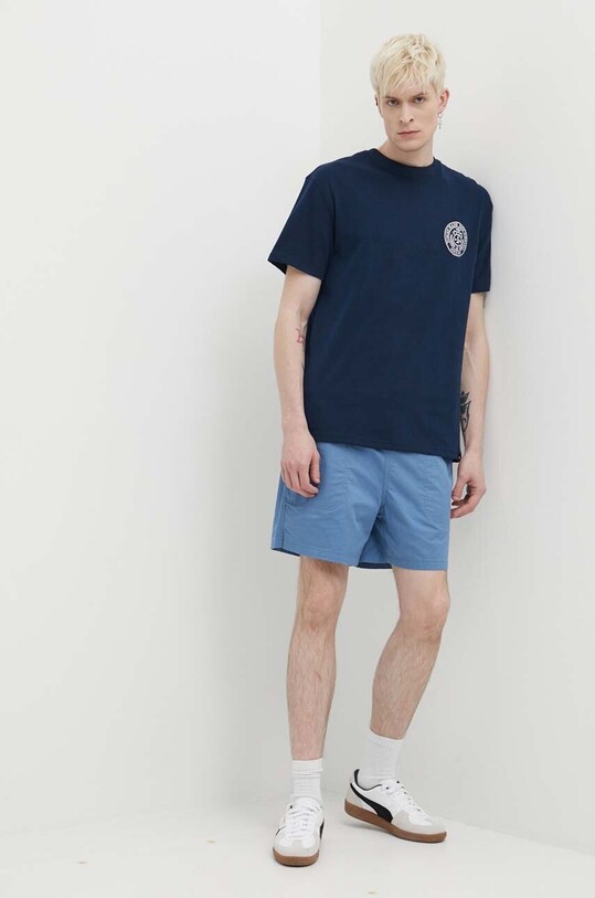 Tommy Jeans tricou din bumbac DM0DM18578 bleumarin SS24