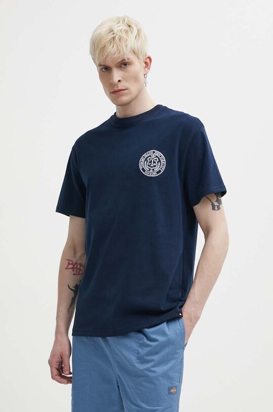 Tommy Jeans tricou din bumbac bleumarin DM0DM18578