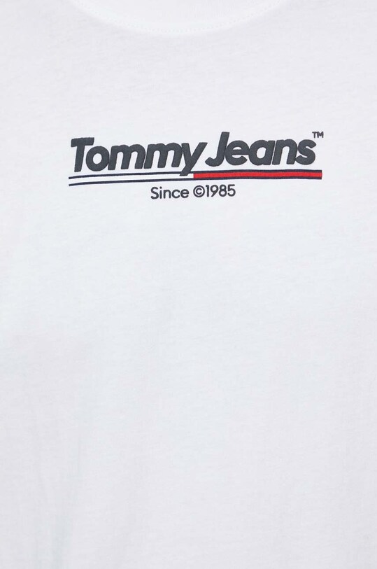 Tommy Jeans t-shirt bawełniany DM0DM18590 biały