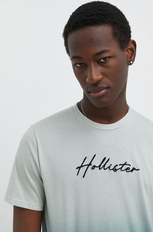 Hollister Co. t-shirt bawełniany zielony KI323.4031.308