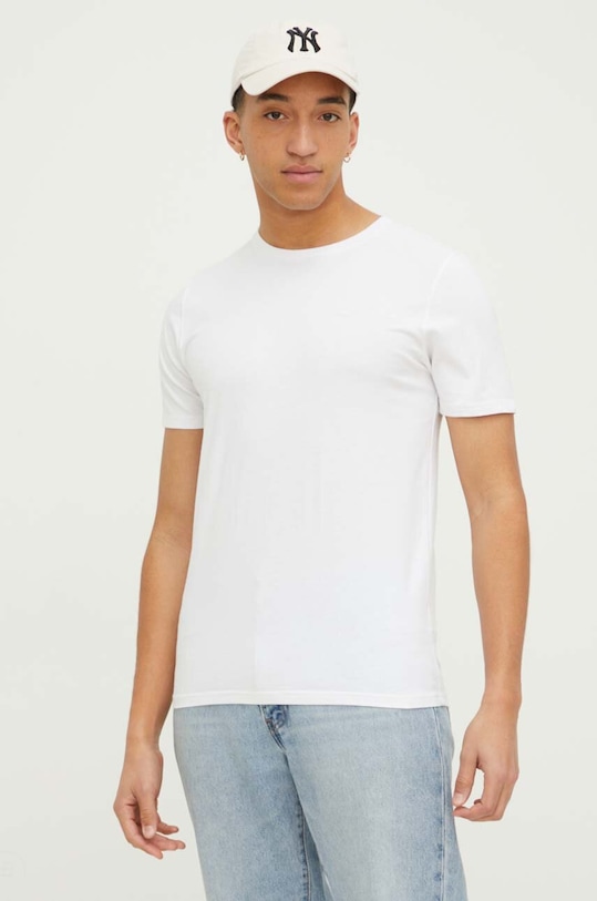 Hollister Co. t-shirt bawełniany bawełna biały KI324.4042.100