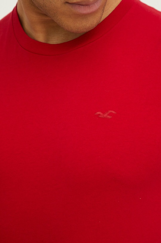 Hollister Co. t-shirt bawełniany KI324.4043.500 czerwony