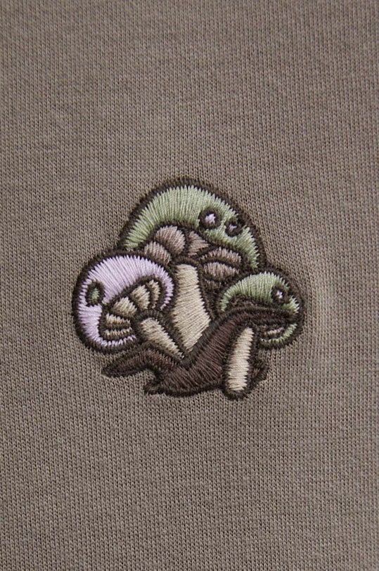 Hollister Co. t-shirt KI324.4061.421 brązowy