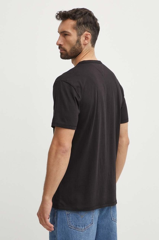 Ruházat Tommy Jeans pamut póló DM0DM18665 fekete