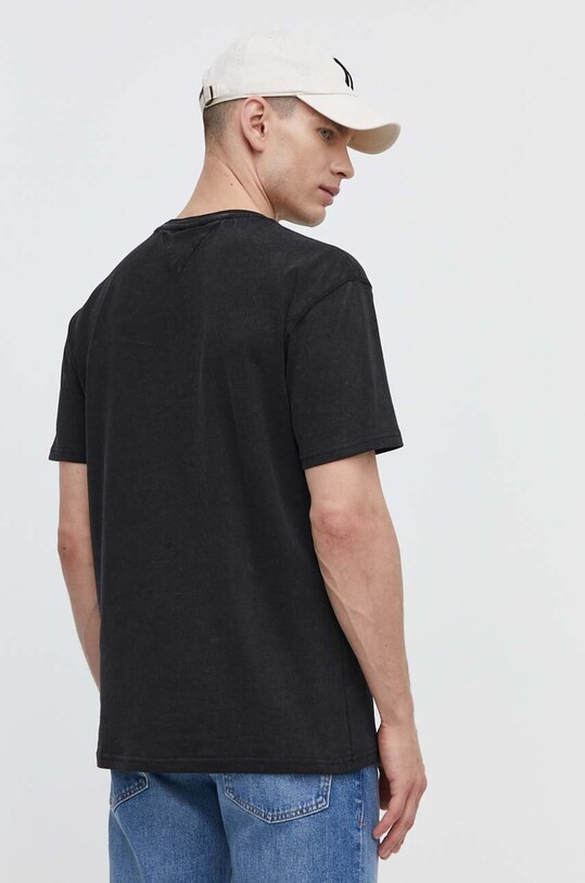 Îmbrăcăminte Tommy Jeans tricou din bumbac DM0DM18557 negru