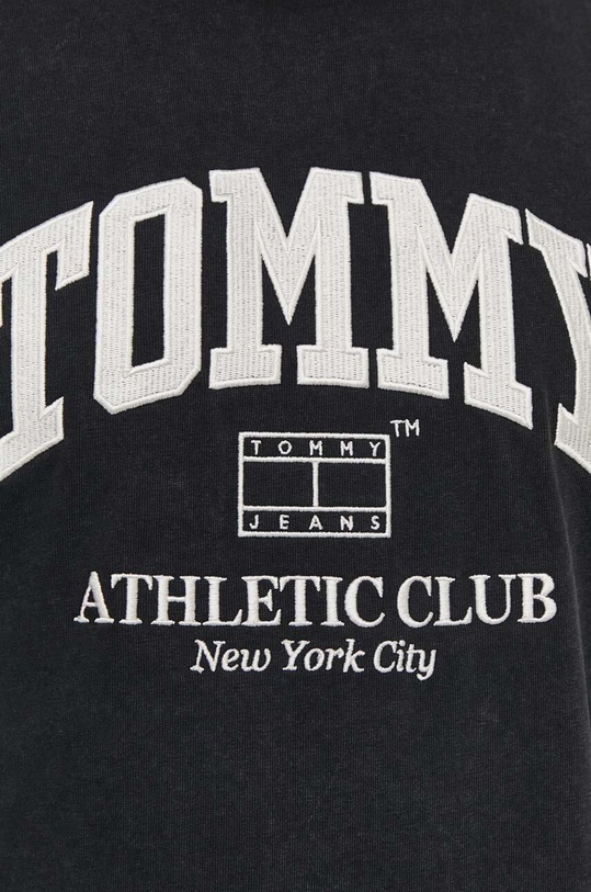 Bavlněné tričko Tommy Jeans DM0DM18557 černá