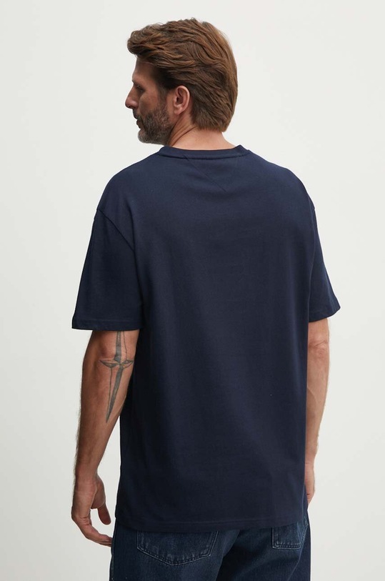 Odzież Tommy Jeans t-shirt bawełniany DM0DM18558 granatowy