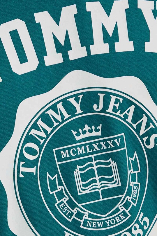 Tommy Jeans t-shirt bawełniany DM0DM18560 turkusowy