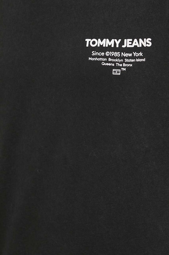 Бавовняна футболка Tommy Jeans DM0DM18591 чорний