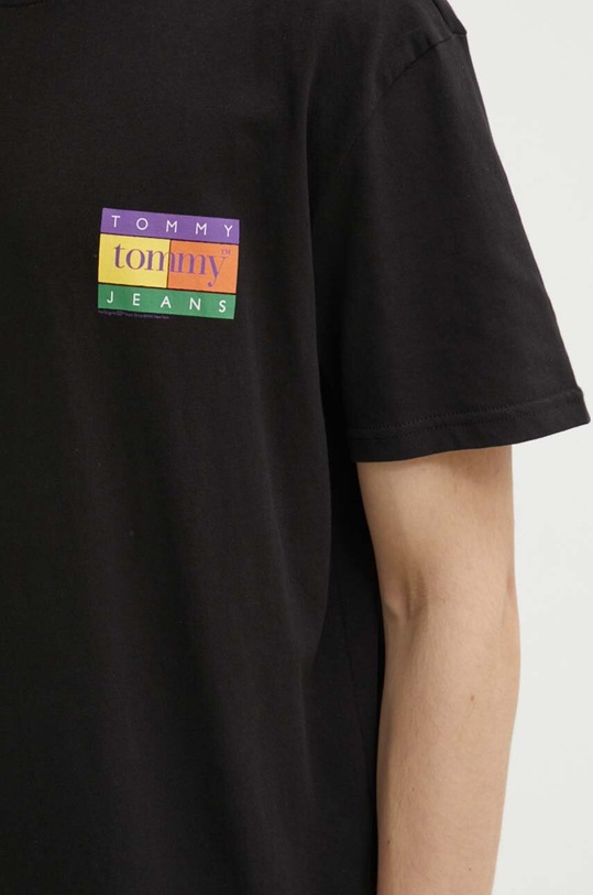 Bavlnené tričko Tommy Jeans DM0DM19171 čierna
