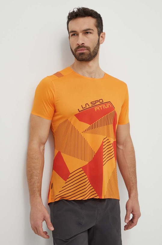 LA Sportiva t-shirt sportowy Comp regular pomarańczowy F38102322