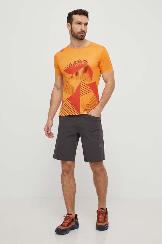 LA Sportiva t-shirt sportowy Comp F38102322 pomarańczowy SS24