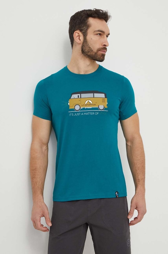 LA Sportiva t-shirt Van nadruk zielony H47733733