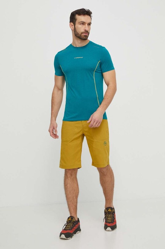 LA Sportiva t-shirt sportowy Tracer P71733733 zielony SS24