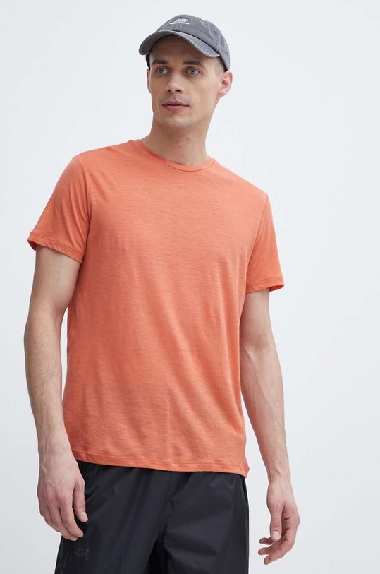 Icebreaker t-shirt sportowy Merino 150 Tech Lite III czerwony IB0A56WLX021