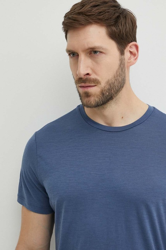 Icebreaker t-shirt sportowy Merino 150 Tech Lite III niebieski IB0A56WLA761