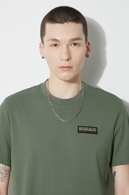 Napapijri t-shirt in cotone S-Iaato NP0A4HFZGAE1 verde