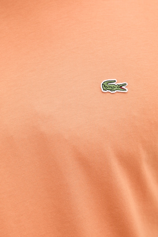 Lacoste basic tričko pánske bavlnené TH7318 oranžová