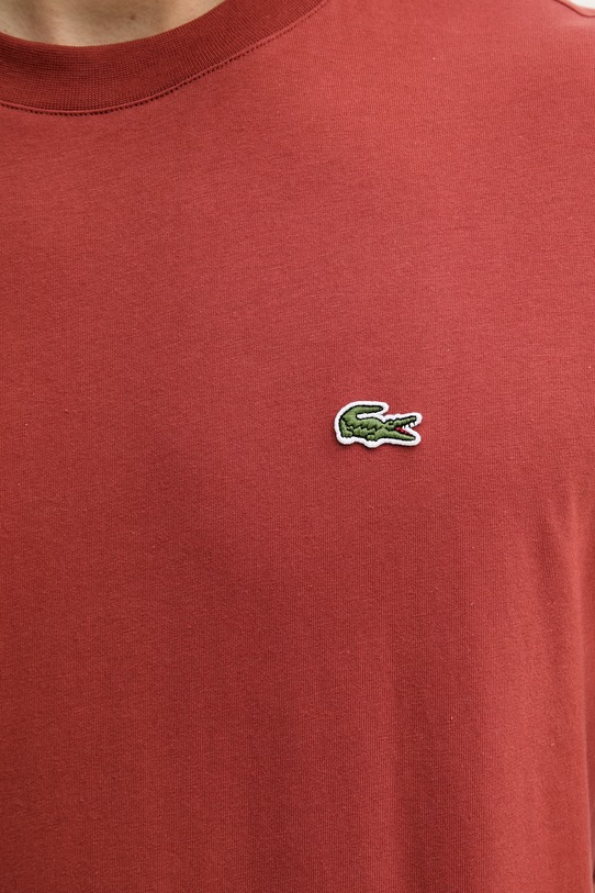 Lacoste T-shirt basic męski bawełniany TH7318 pomarańczowy