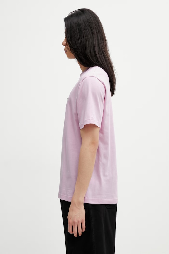 Lacoste тениска basic от памук мъжка TH7318 виолетов SS26