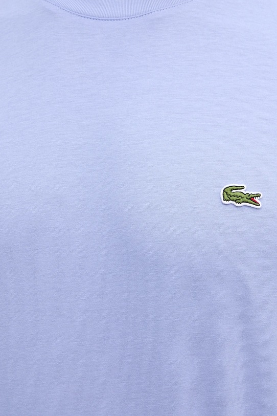 Pamučna majica Lacoste TH7318 ljubičasta