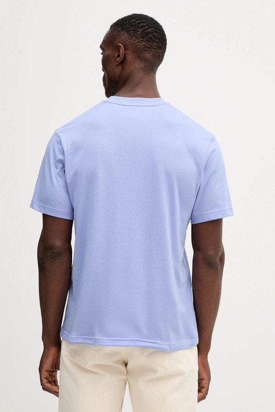 Одяг Бавовняна футболка Lacoste TH7318 фіолетовий