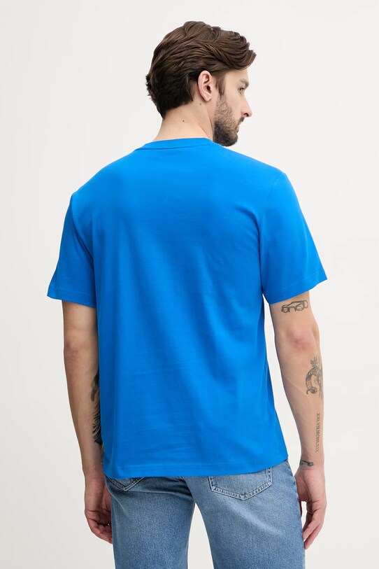 Одяг Бавовняна футболка Lacoste TH7318 фіолетовий