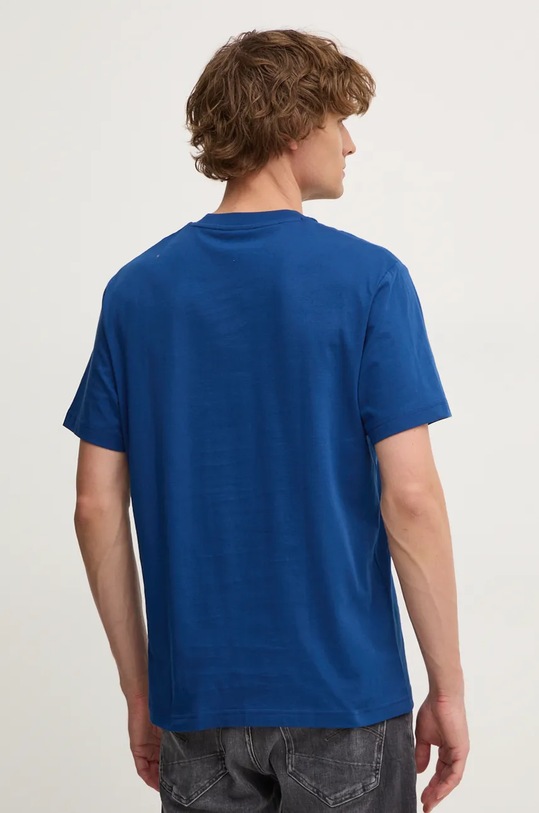 Одяг Бавовняна футболка Lacoste TH7318 темно-синій