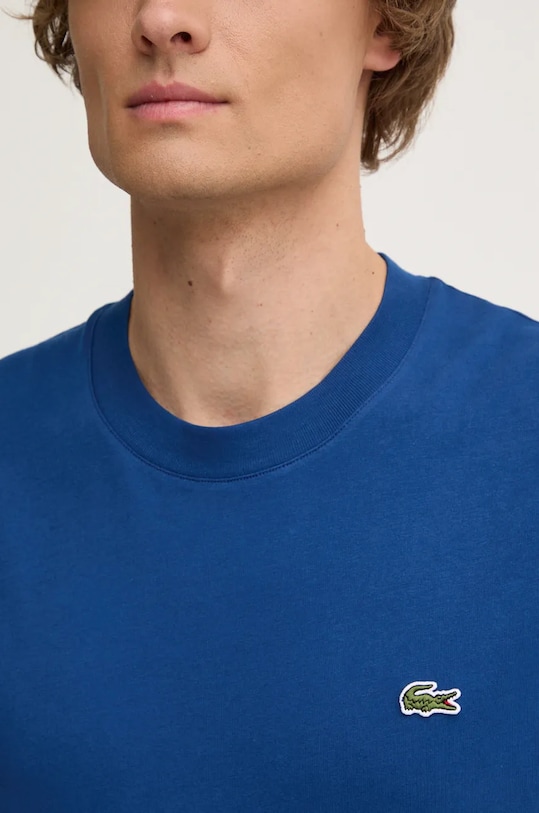 Бавовняна футболка Lacoste TH7318 темно-синій