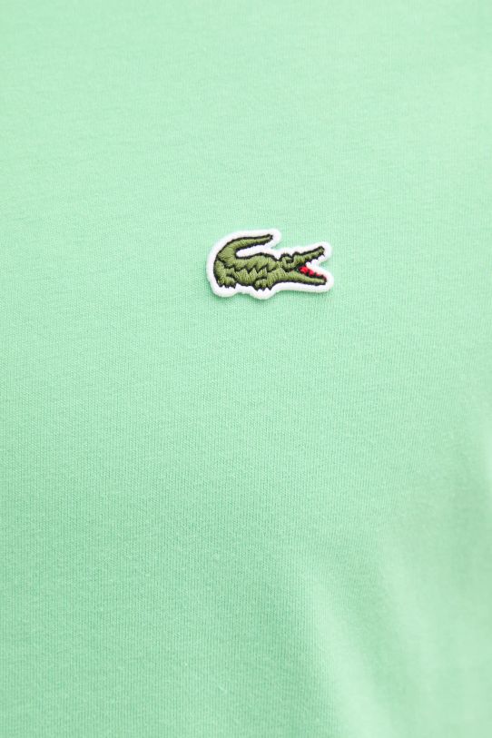 Хлопковая футболка Lacoste TH7318 зелёный